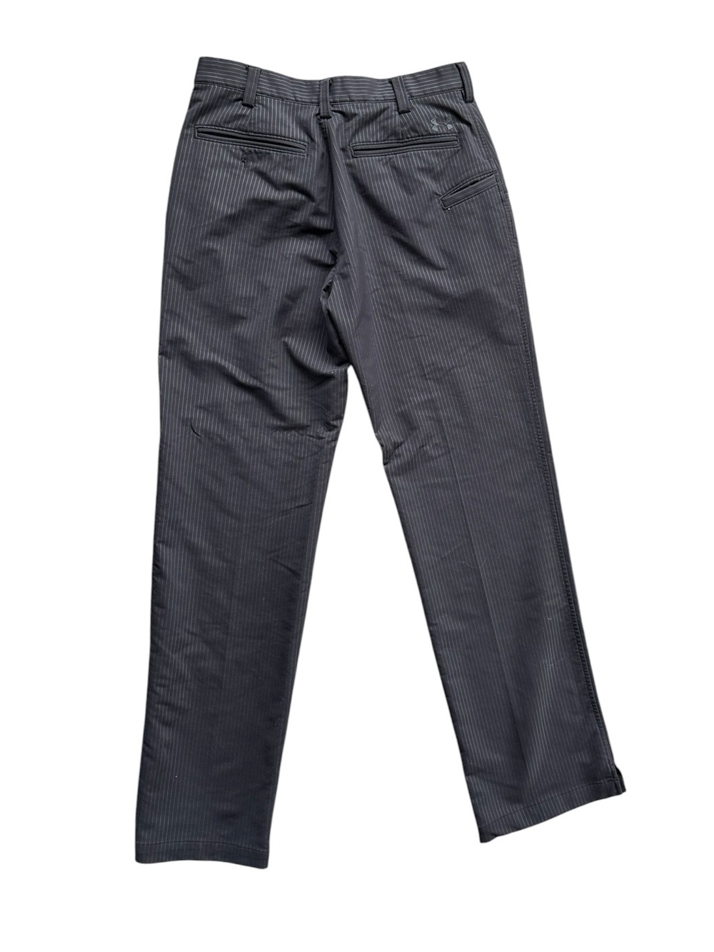 Men’s Under Armour Golf Pants 30x32 Black Gray Pinstripe Performance Stretch